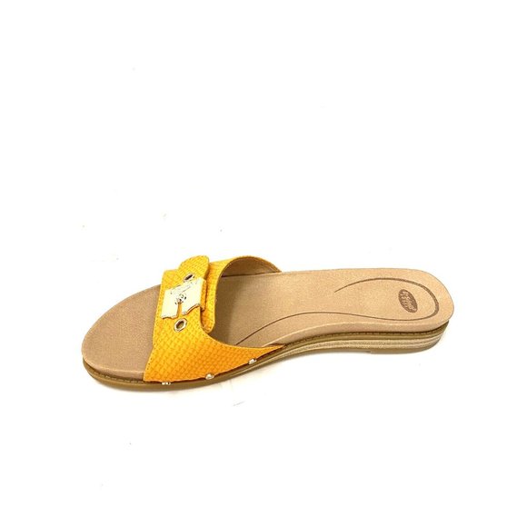 Dr. Scholl's Women's Originalist Slide Sandal Gold Yellow Size 9.5 M - Picture 3 of 7